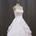 Organza Pleats Drop Waist Wedding Dresses